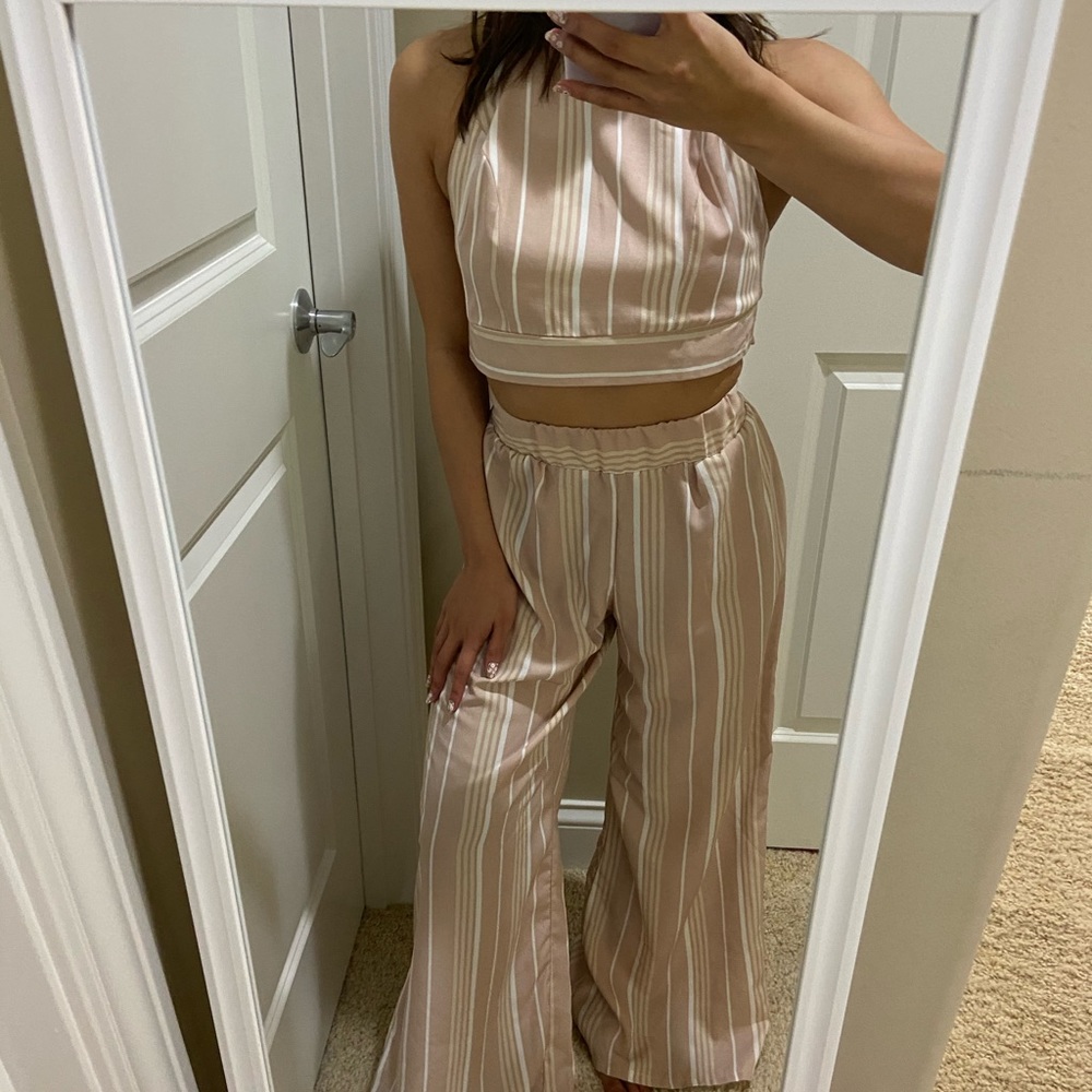 Charlotte Russe matching Striped set